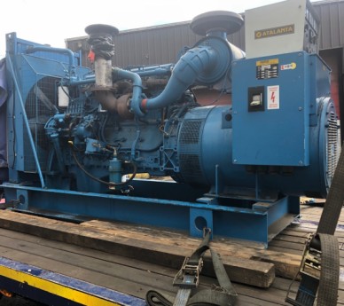 300 Kva Perkins/Atalanta open type diesel generator.  Engine: Perkins 2006-TWG2