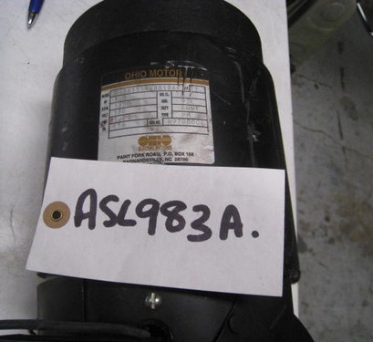 1.1HP Ohio Motor DC Motor, Model: C-561 514 X 8819 A 