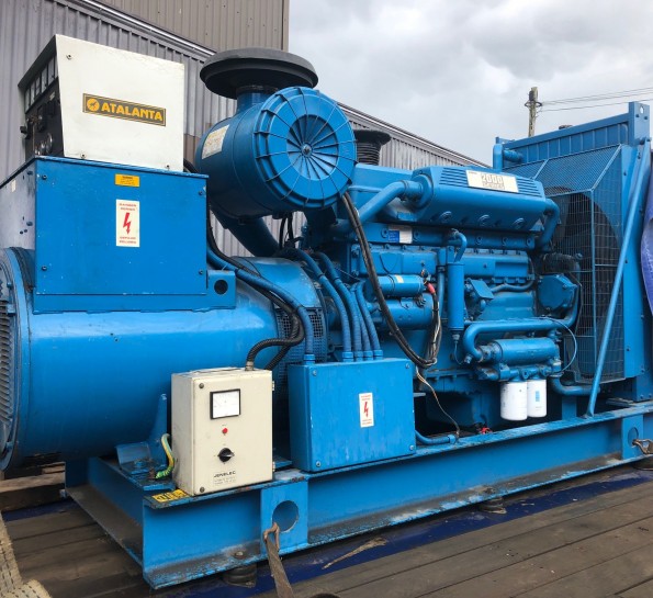 300 Kva Perkins/Atalanta open type diesel generator.  Engine: Perkins 2006-TWG2